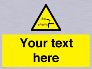 Custom warning water cannon